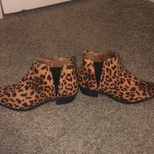 Cheetah Print Booties